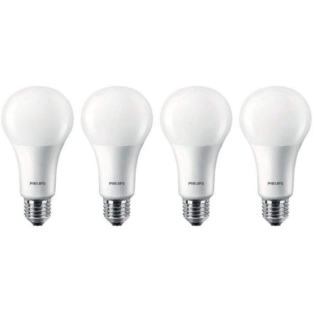 Piece 4 Pack Philips LED 472399 100 Watt Equivalent Frosted A21 Dimmable LED Energy Star with Warm Glow Effect Light Bulb Piece 4 Pack Philips LED 472399 100 Watt Equivalent Frosted A21 Dimmable LED Energy Star with Warm Glow Effect Light Bulb